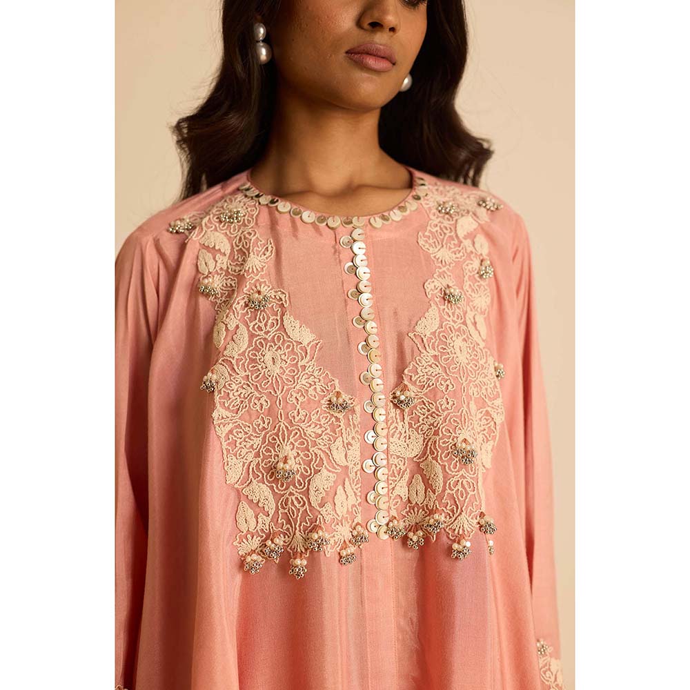 Inej Pink A Line Top with Pant (Set of 2)