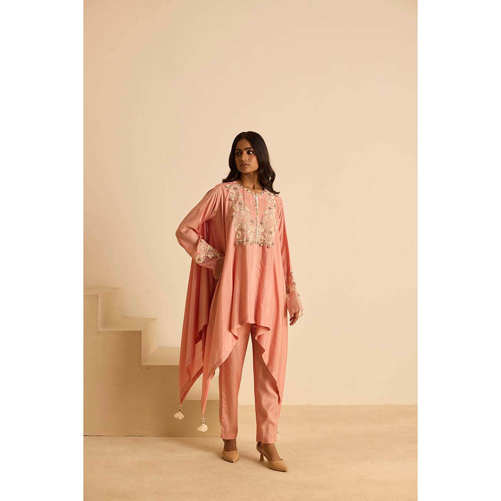 Inej Pink A Line Top with Pant (Set of 2)