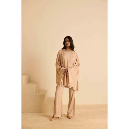 Inej Beige Square Co-Ord (Set of 2)