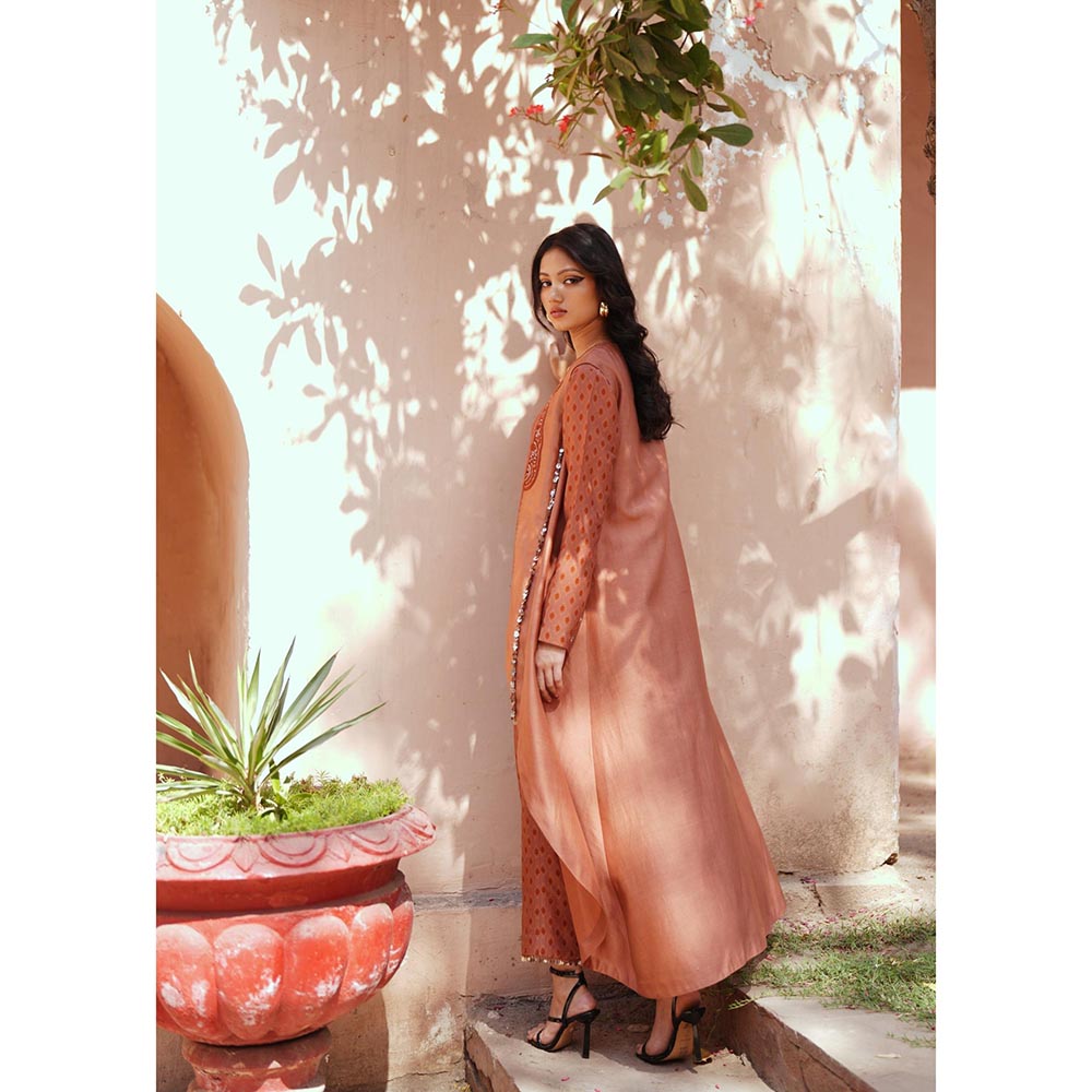 ISHA GUPTA TAYAL Mustard Avni Shrug Kurta and Pant