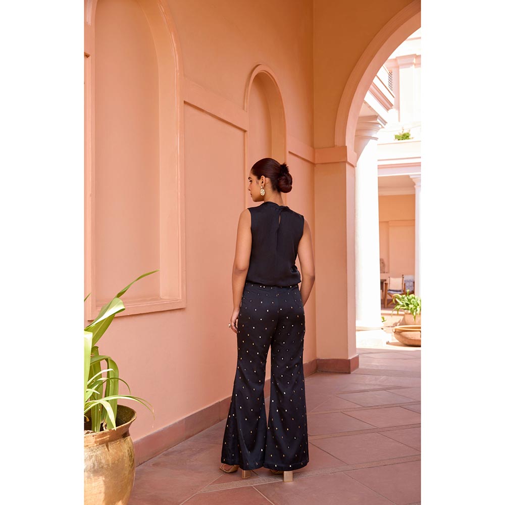 ISHA GUPTA TAYAL Black Jugni Top and Pant