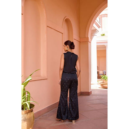 ISHA GUPTA TAYAL Black Jugni Top and Pant