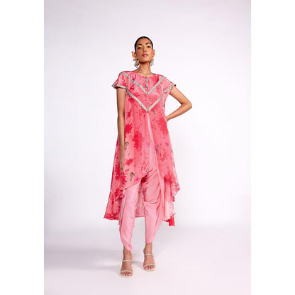 ISHA GUPTA TAYAL Pink Top and Pant with Jacket