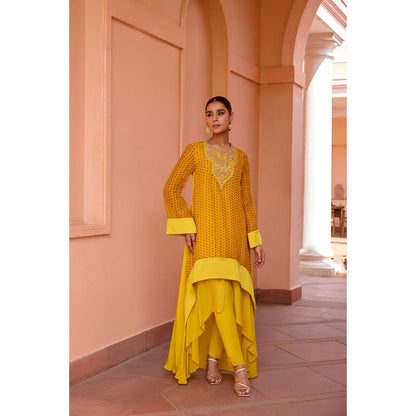 ISHA GUPTA TAYAL Yellow Gulbaag Kurta and Pant with Dupatta