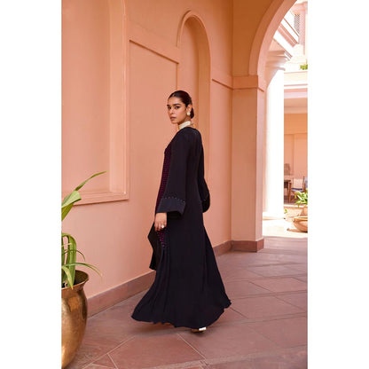 ISHA GUPTA TAYAL Black Kavya Kurta and Pant