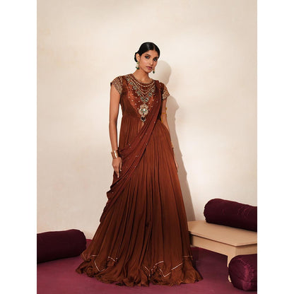 ISHA GUPTA TAYAL Mehfil Anarakli Skirt Set