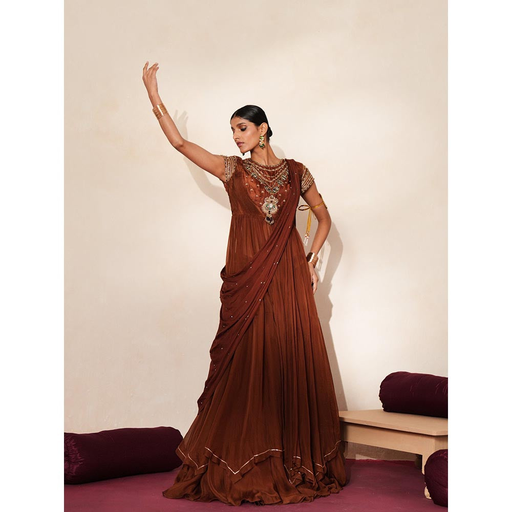 ISHA GUPTA TAYAL Mehfil Anarakli Skirt Set