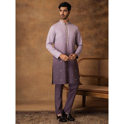ISHA GUPTA TAYAL Lavender Ombre Kurta and Pant Set