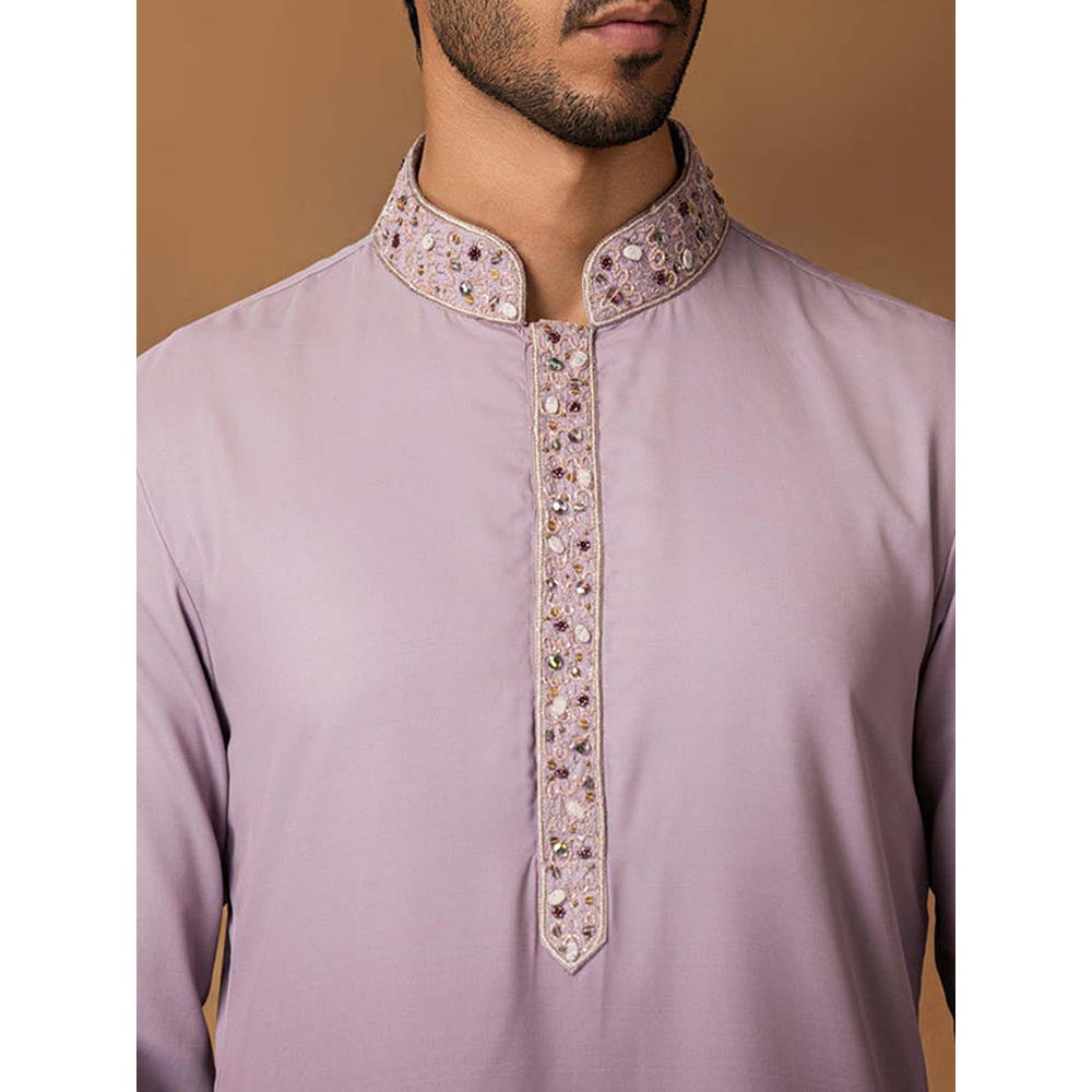ISHA GUPTA TAYAL Lavender Ombre Kurta and Pant Set