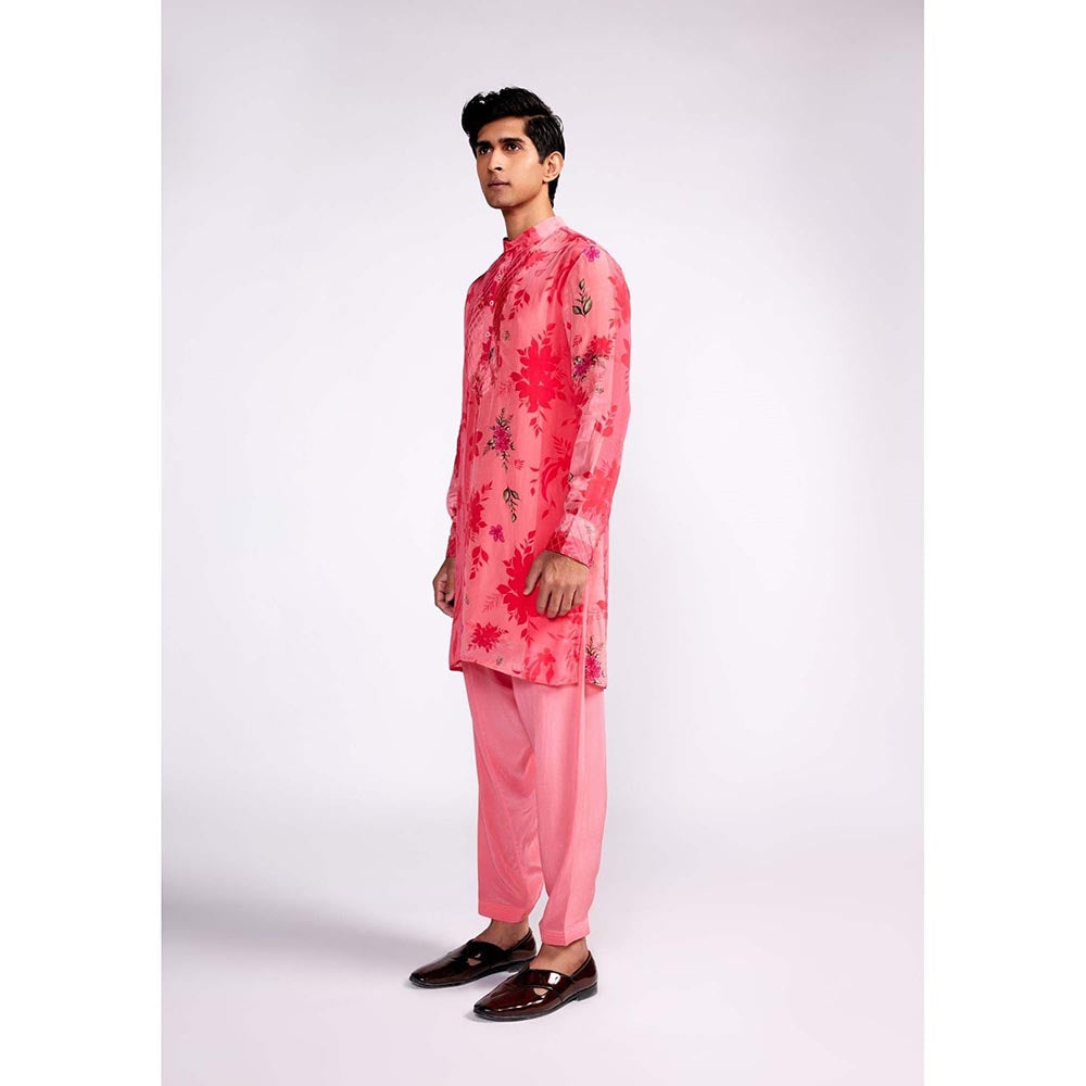 ISHA GUPTA TAYAL Pink Printed Kurta