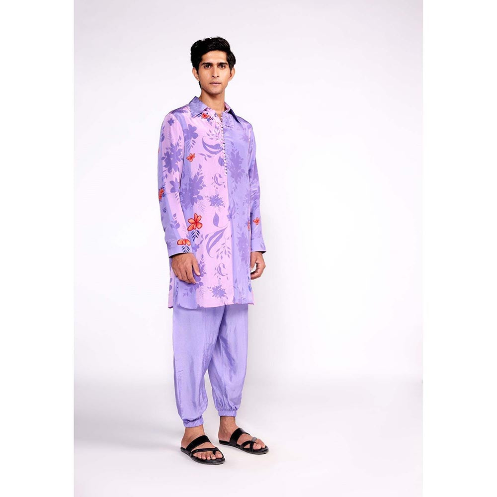 ISHA GUPTA TAYAL Purple Printed Kurta