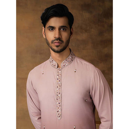 ISHA GUPTA TAYAL Salmon Pink Ombre Kurta and Pant Set