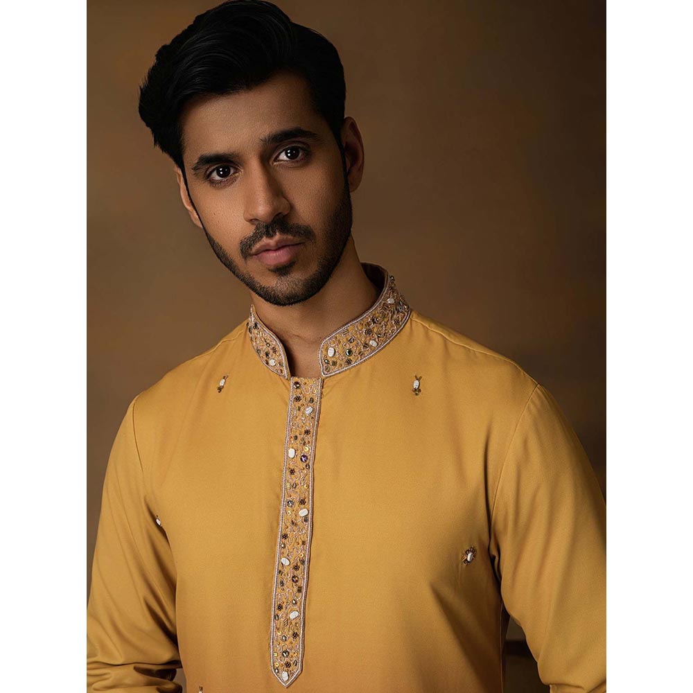 ISHA GUPTA TAYAL Yellow Ombre Kurta and Pant Set