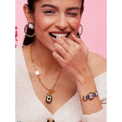 Belle Black Enamel Bracelet