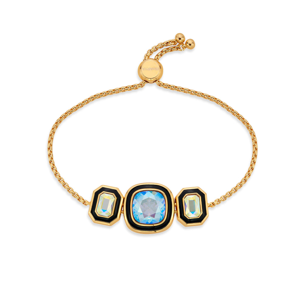 Belle Black Enamel Bracelet