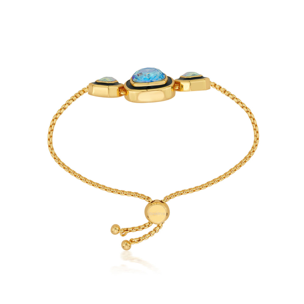 Belle Black Enamel Bracelet