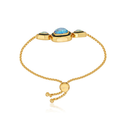 Belle Black Enamel Bracelet