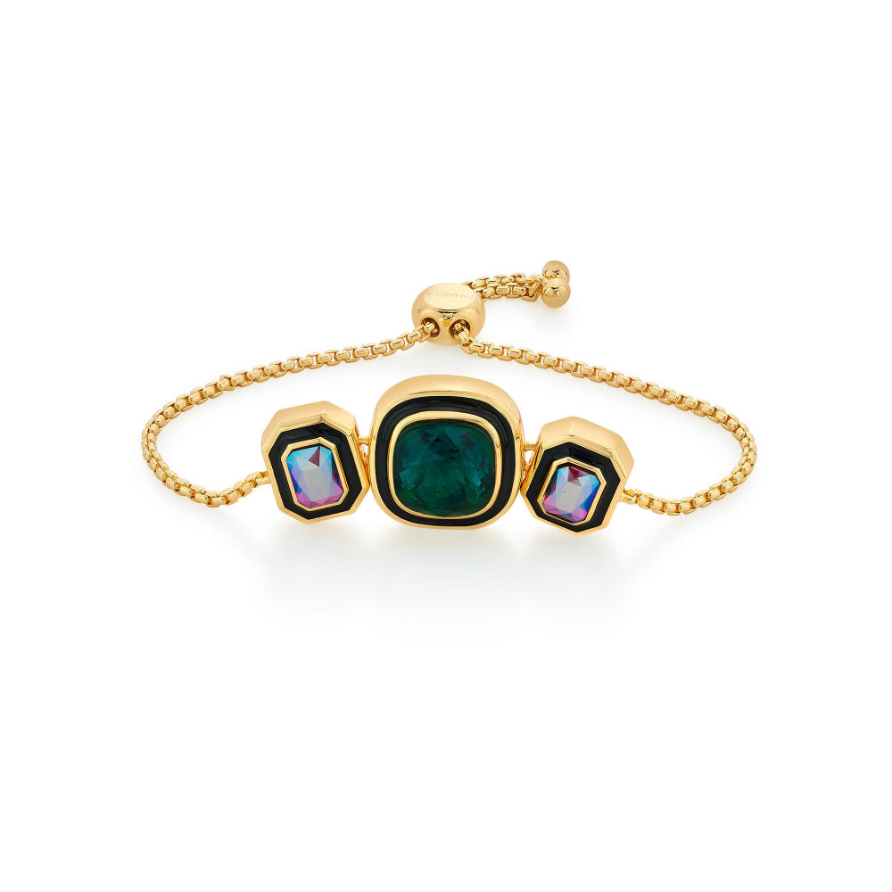 Amour Black Enamel Bracelet