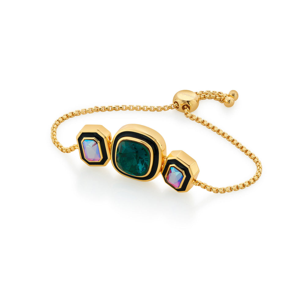 Amour Black Enamel Bracelet