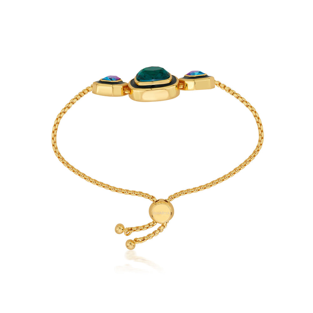 Amour Black Enamel Bracelet