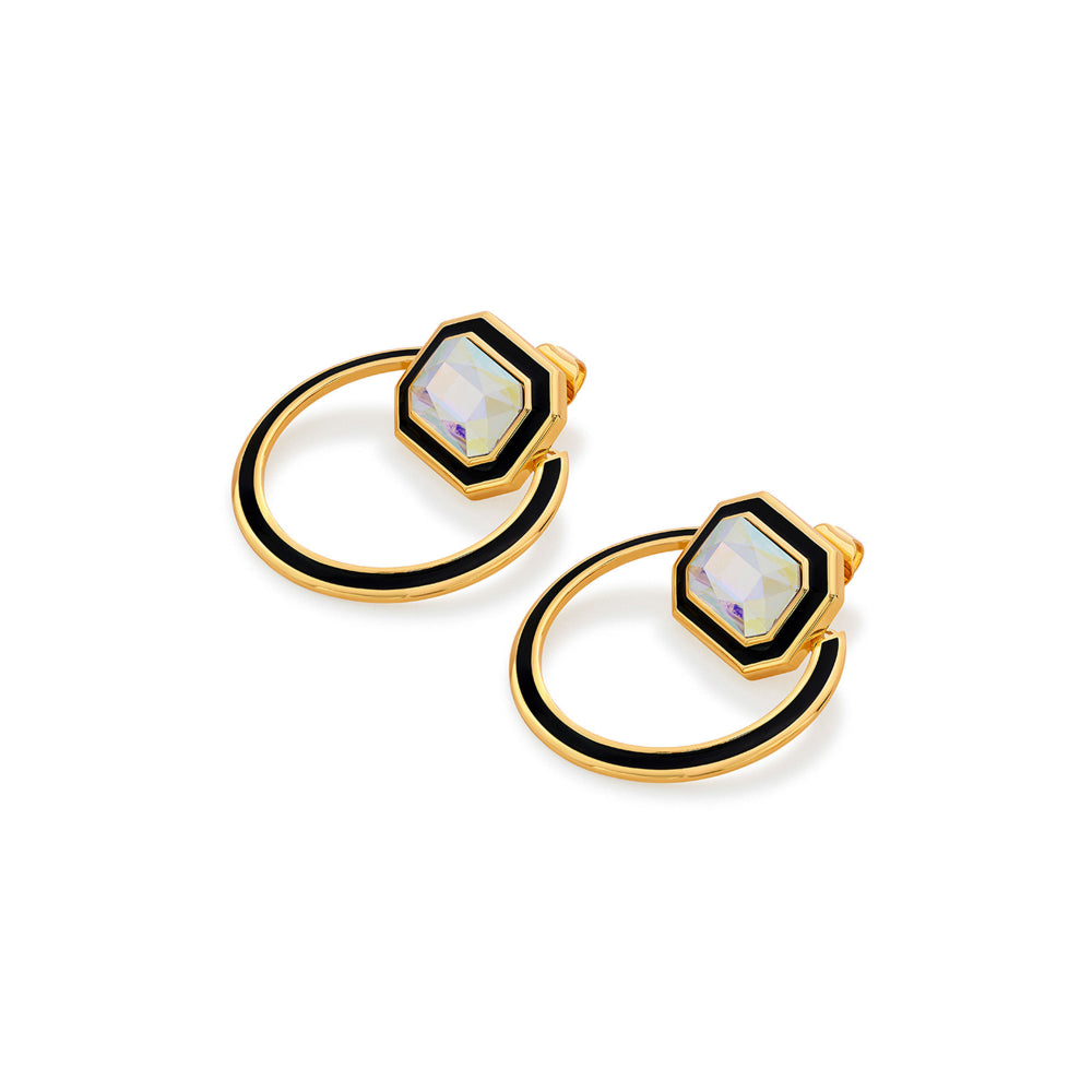 Meraki Black Enamel Studs