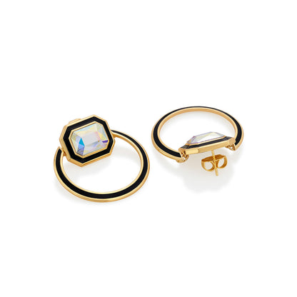 Meraki Black Enamel Studs