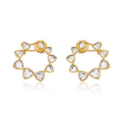 Shiza Shimmering Mirror Studs