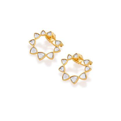 Shiza Shimmering Mirror Studs