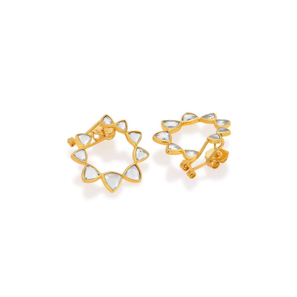 Shiza Shimmering Mirror Studs