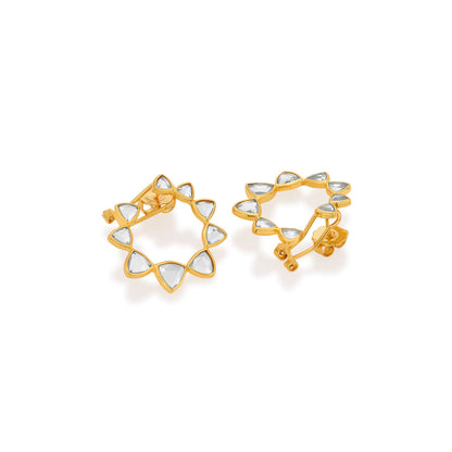 Shiza Shimmering Mirror Studs