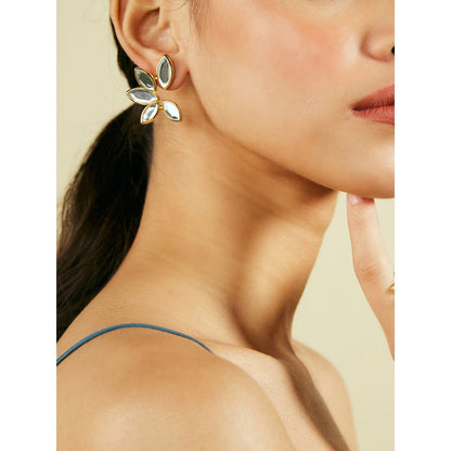 Marquise Mirror Studs