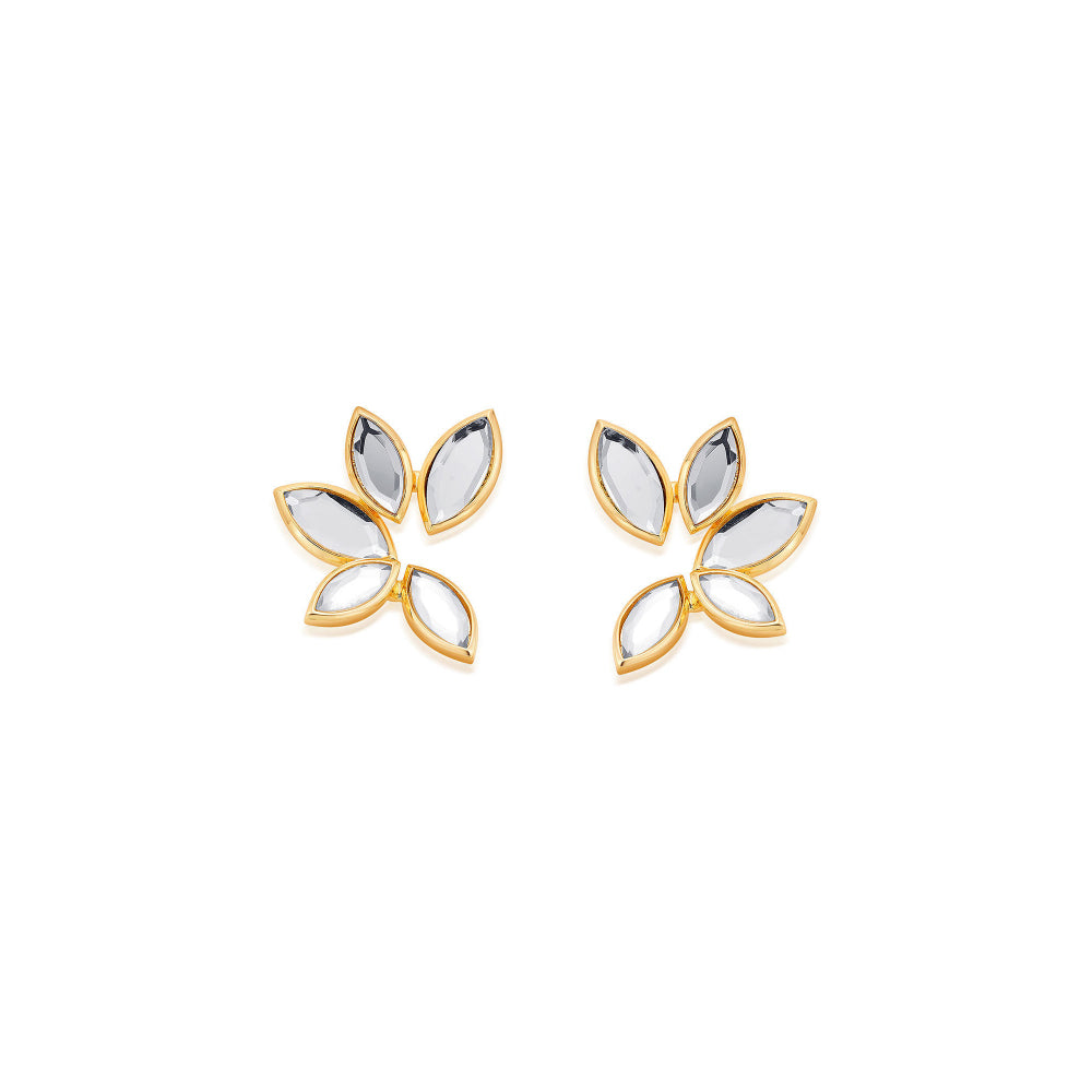 Marquise Mirror Studs