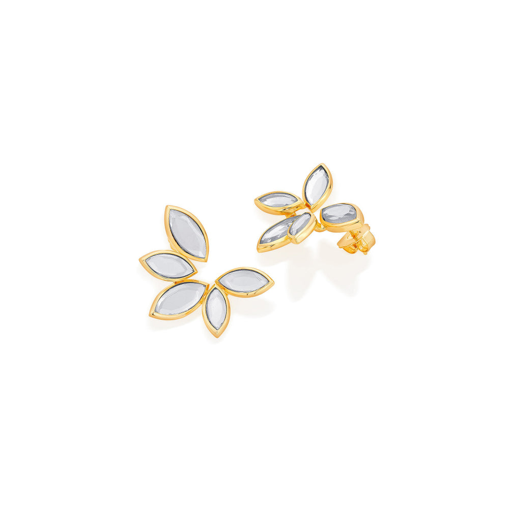 Marquise Mirror Studs