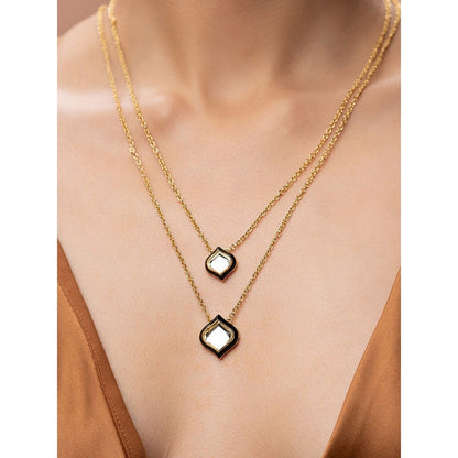 Amina Mirror Duo Necklace