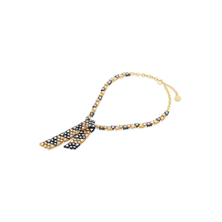 Isharya Very Varq Asymmetrical Necklace in 18Kt Gold Plated