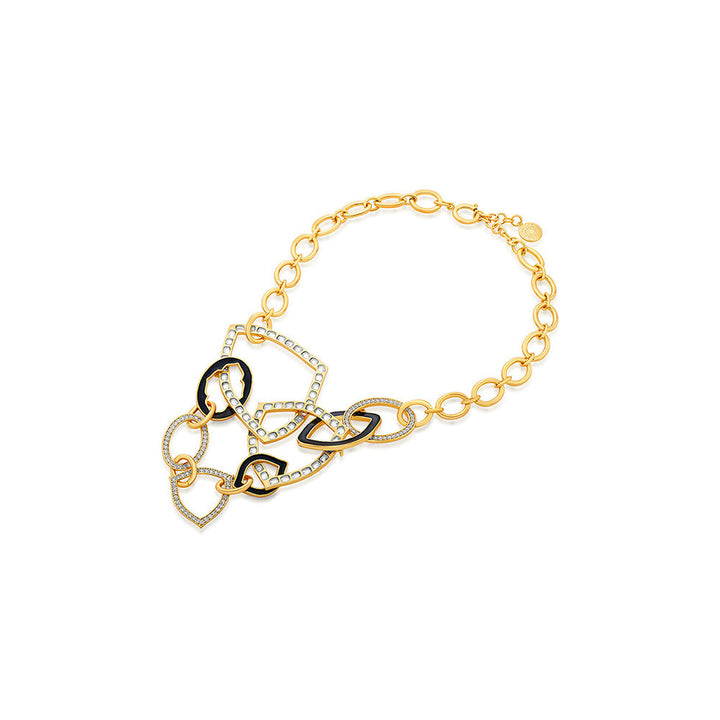 Isharya Just Jamiti Baroque Necklace in 18Kt Gold Plated