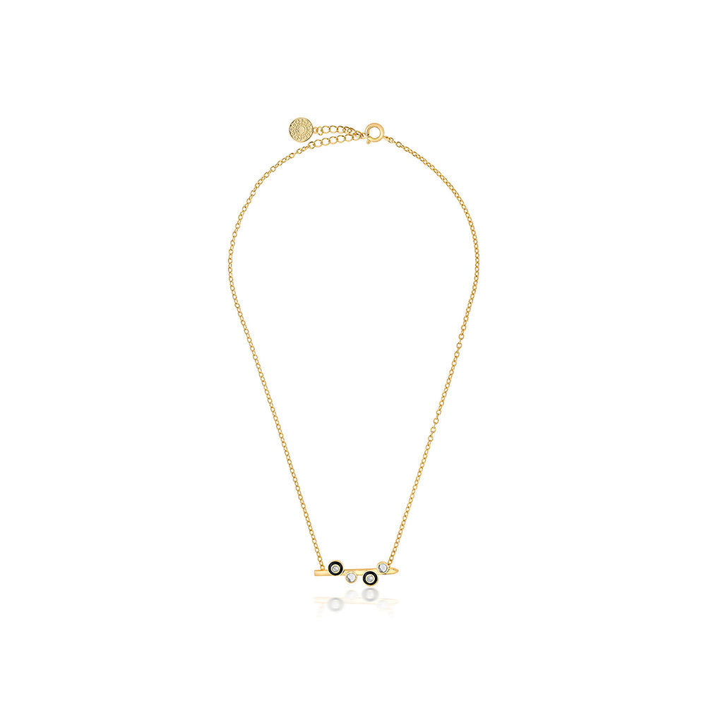 Isharya Savage Mirror Necklace in 18kt Gold Plated