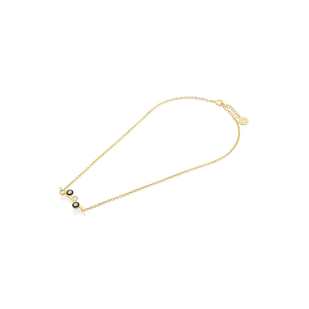 Isharya Savage Mirror Necklace in 18kt Gold Plated