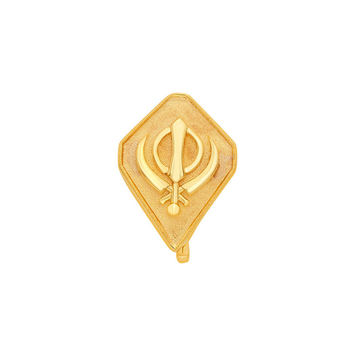 Isharya Kirpan Charm 18Kt Gold Plated