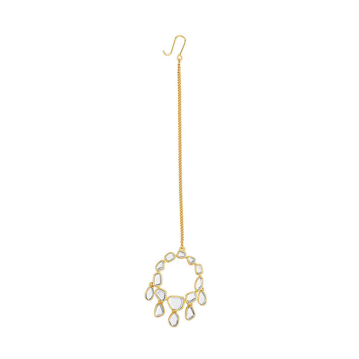 Isharya Nuit Moon Bali Maang Tikka In 18Kt Gold Plated