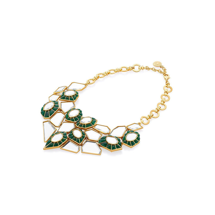 Isharya Fiesta Statement Necklace In 18Kt Gold Plated