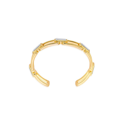 Isharya Connect Open Cuff In 18Kt Gold Plated