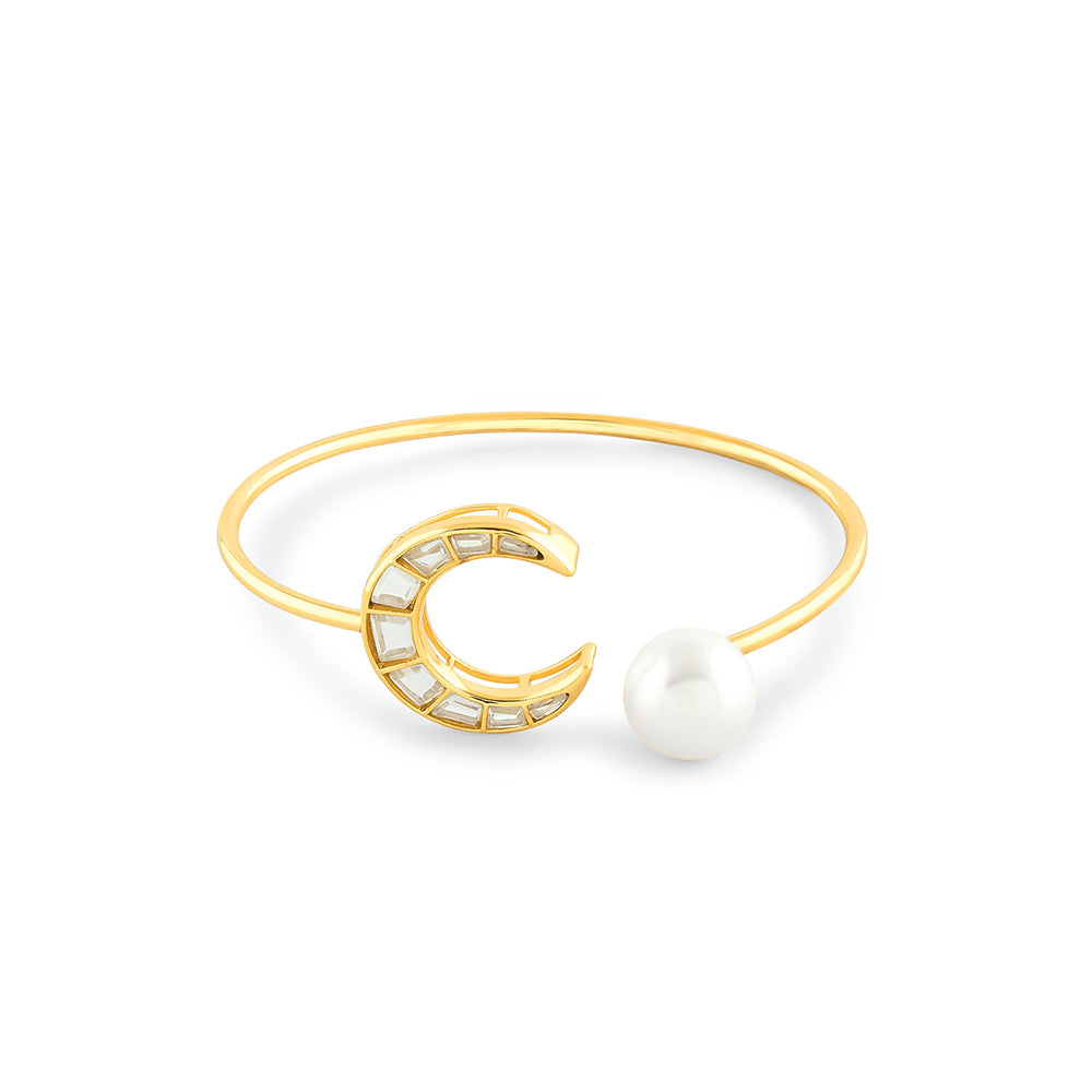 Isharya Essential Luna Bracelet In 18Kt Gold Plated