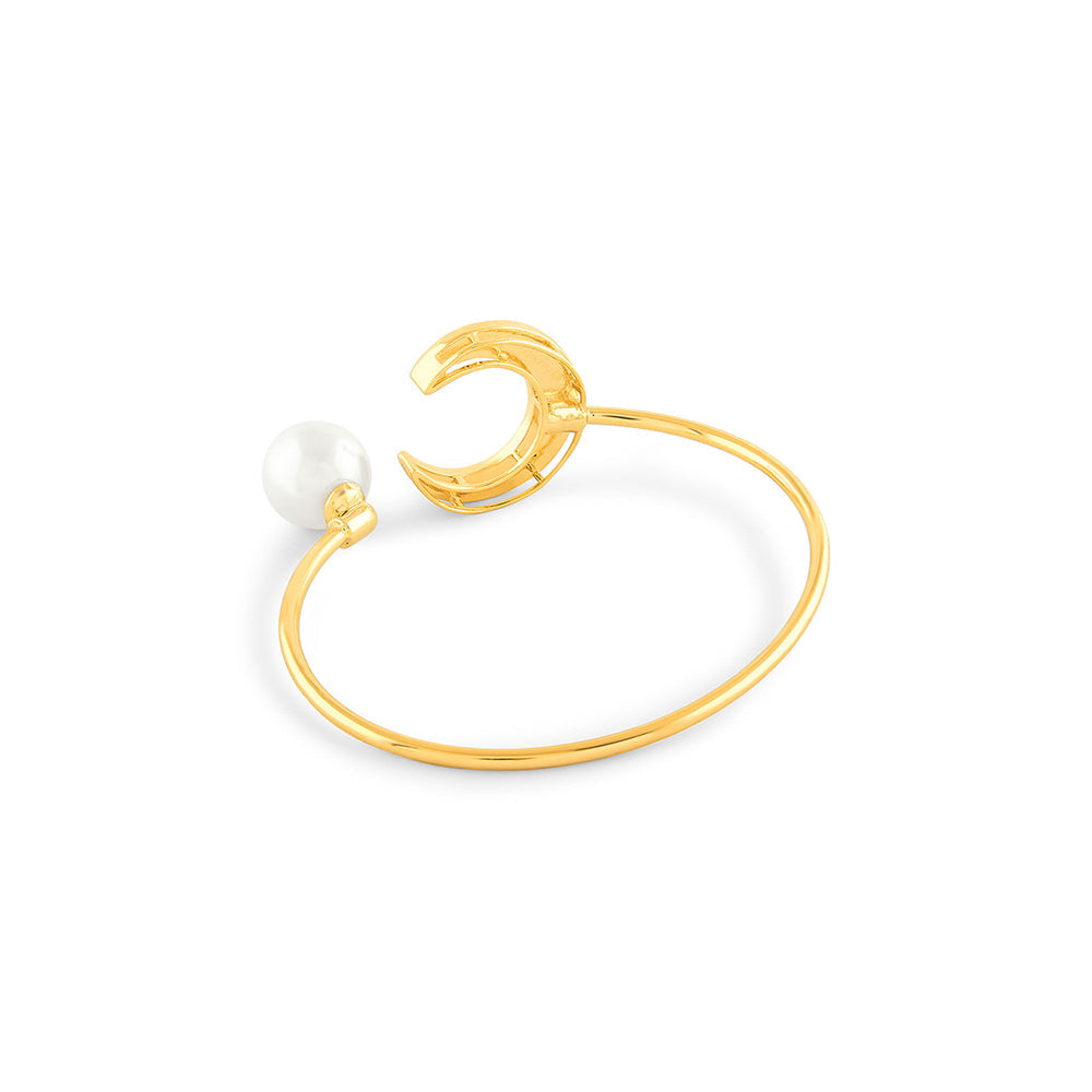 Isharya Essential Luna Bracelet In 18Kt Gold Plated