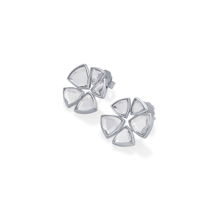 Isharya Inayat Statement Mirror Studs Silver Plating