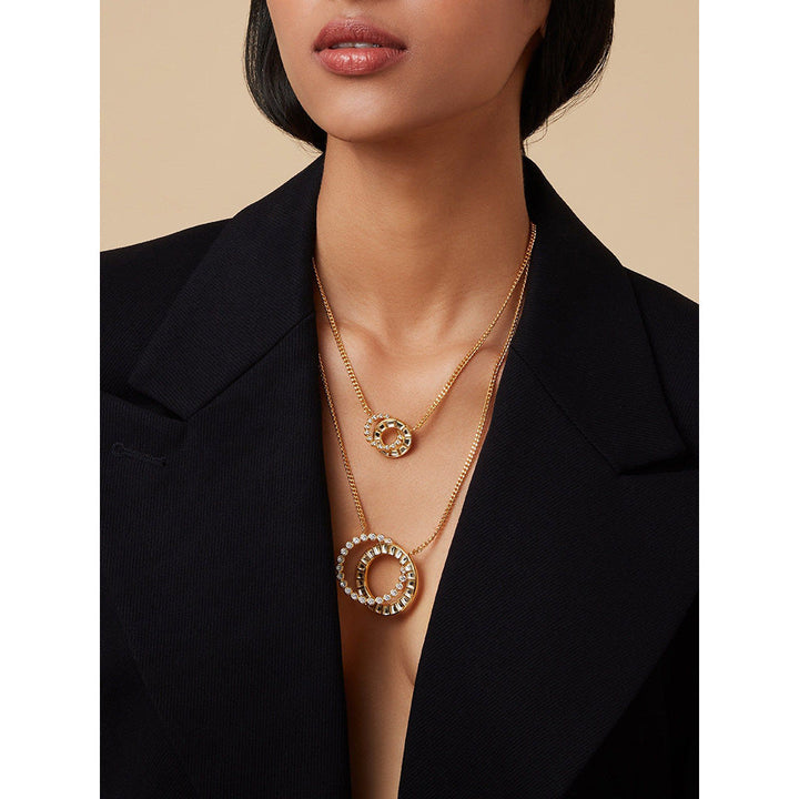 Isharya Emerge Long Necklace In 18KT Gold Plated