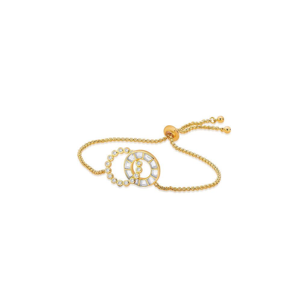 Isharya Emerge Bolo Bracelet In 18KT Gold Plated