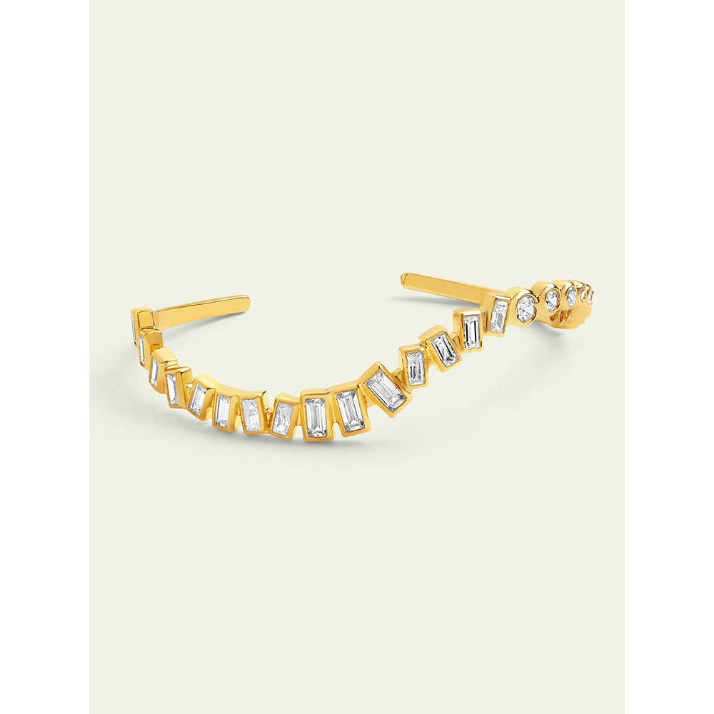 Isharya Gold Wave Cuff 18Kt Gold Plated