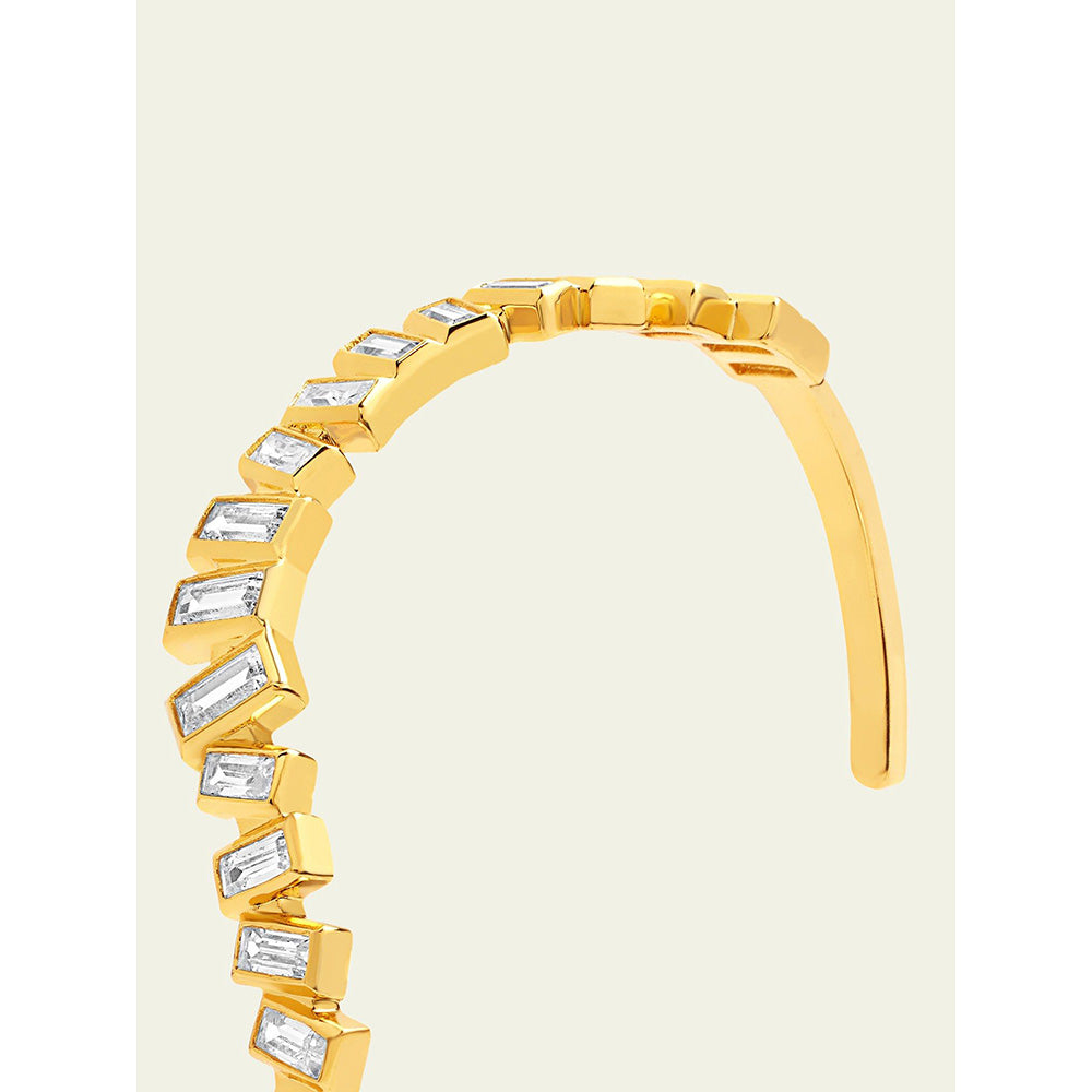 Isharya Gold Wave Cuff 18Kt Gold Plated