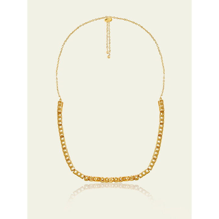 Isharya Abstract Infinity Choker Necklace In 18Kt Gold Plated